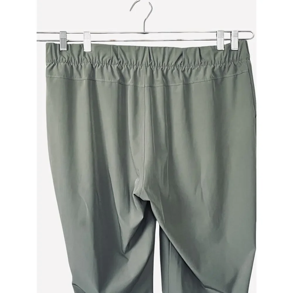 T By Talbots Pants Size 2X Wide Crop Leg Stretch High Rise Green Casual Coastal - Picture 5 of 13